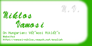 miklos vamosi business card